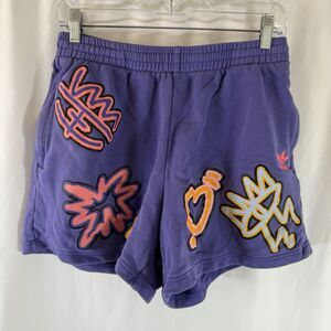 ADIDAS Originals Pride Shorts Women's Medium Purple Love Unites